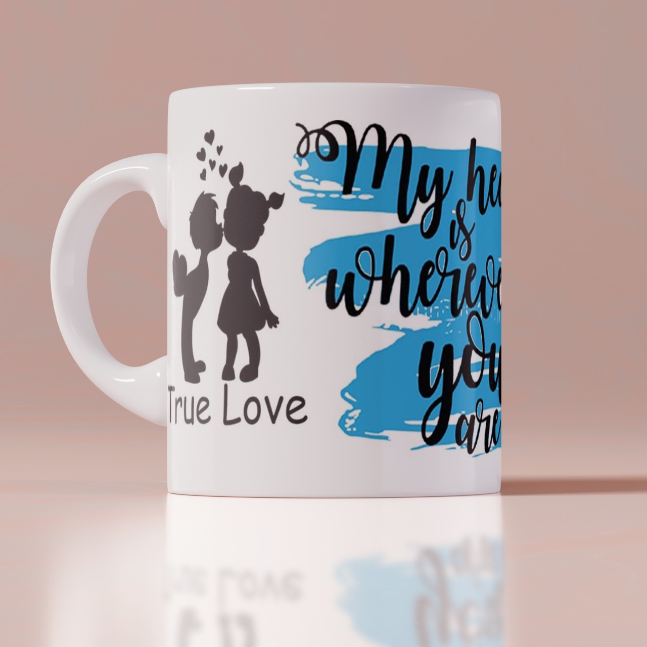 True Love Personalizd White Mug