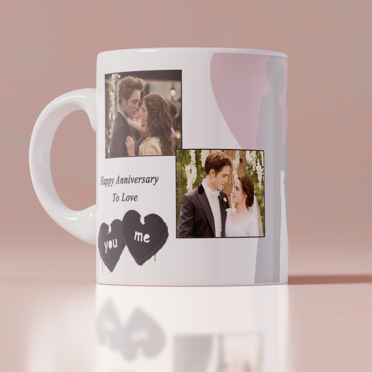 Anniversary Personalizd White Mug