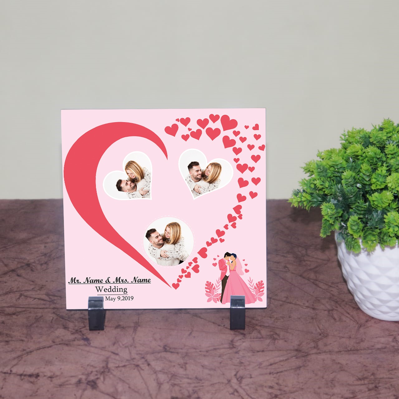Wedding Anniversary Personalized  Tile