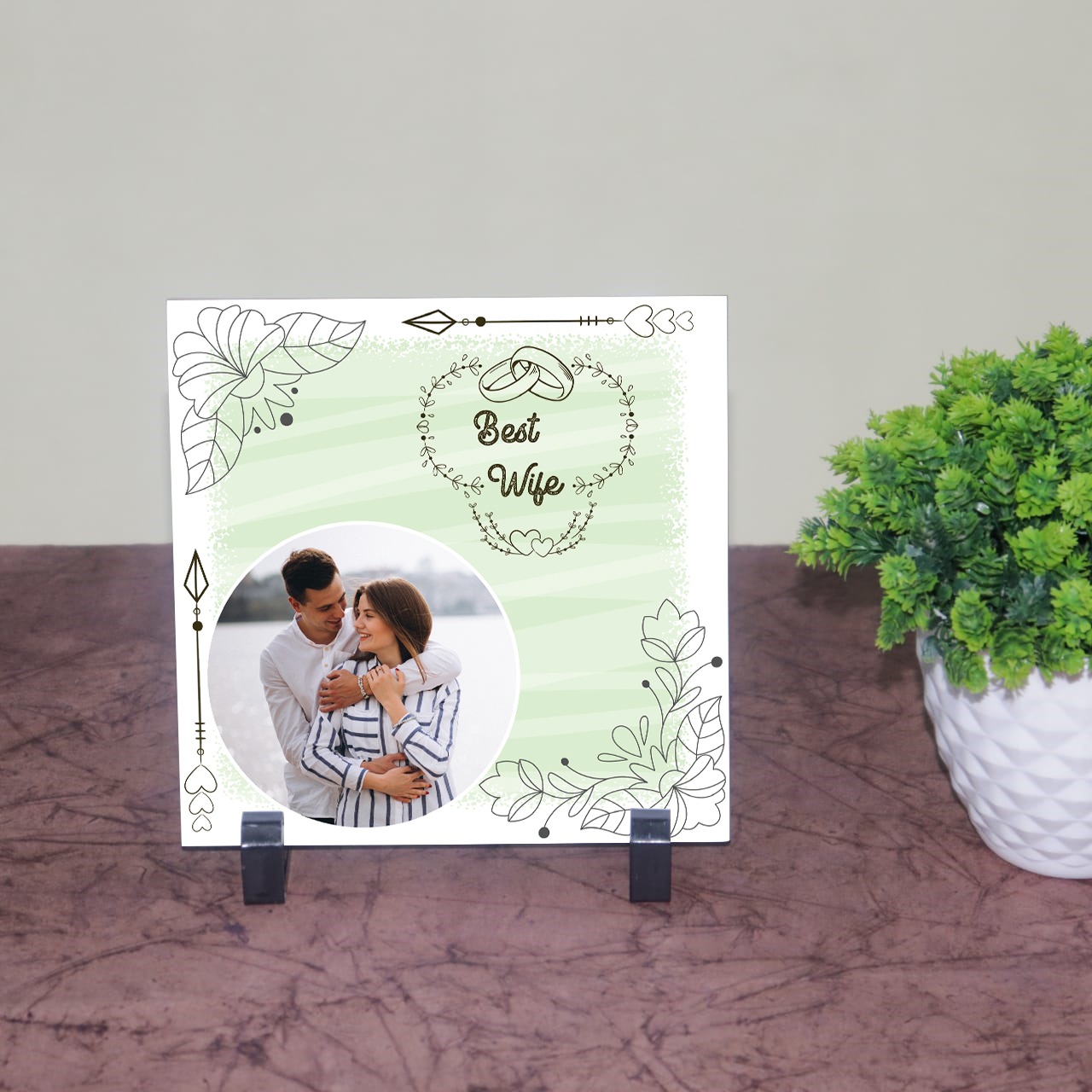 Best Wfie Personalized Tile