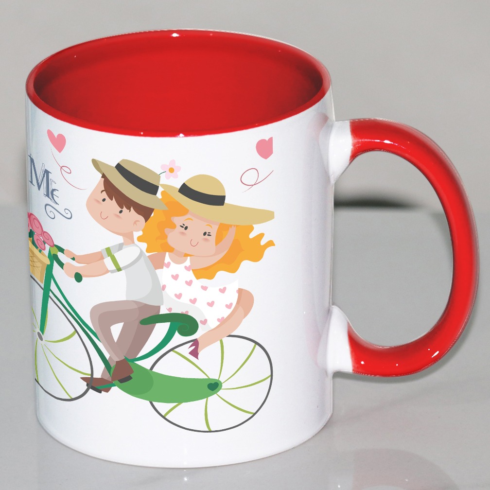 Couple Customized Red Mug