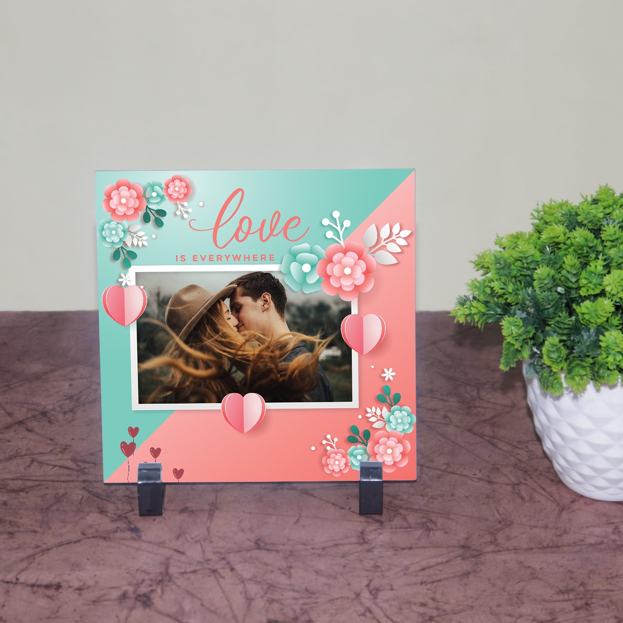 Love is Everywhere Personalized Tile