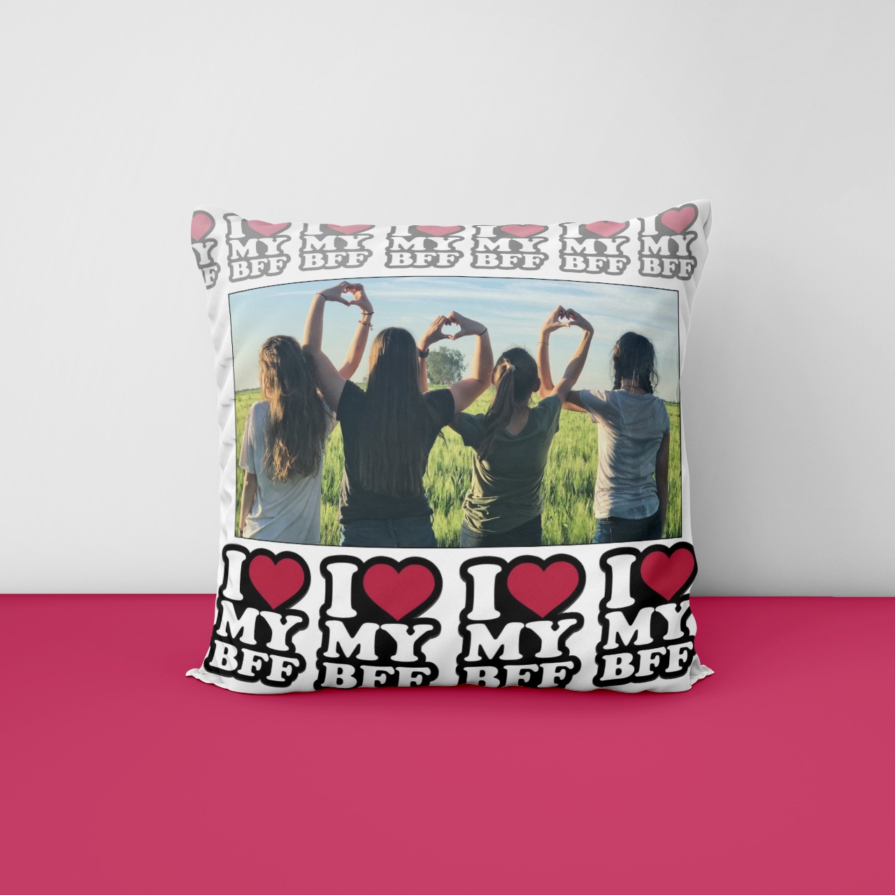 I My Bff Personalized Cushion