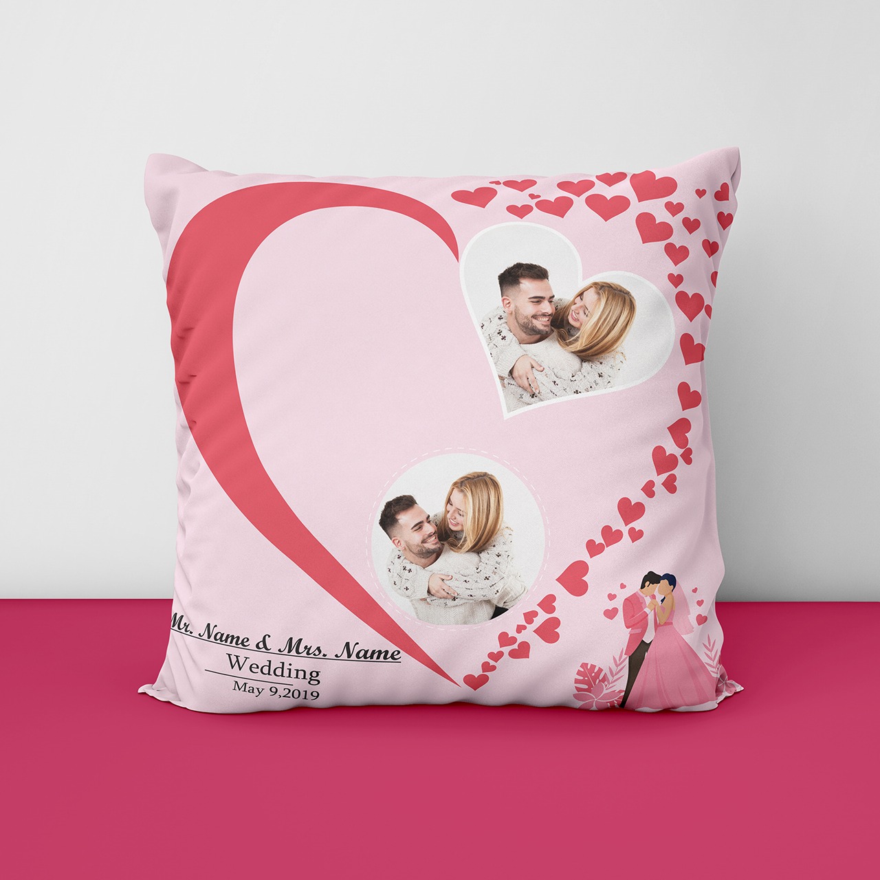 Anniversary Personalized Cushion