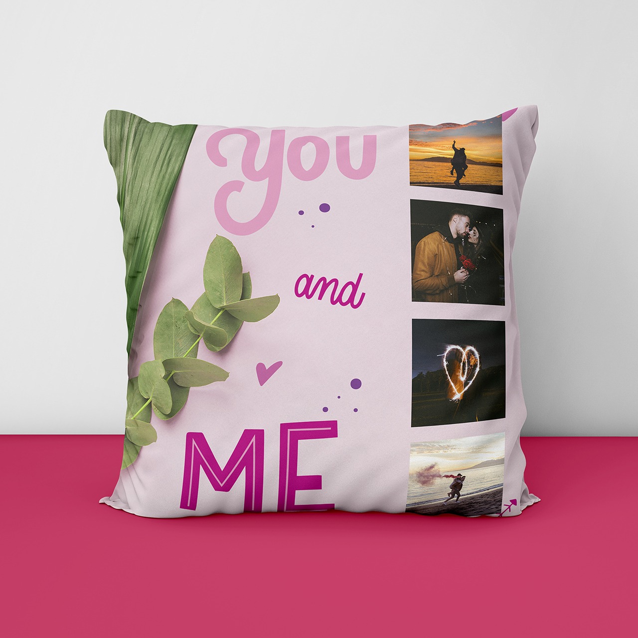 You And Me Personalized Cushion