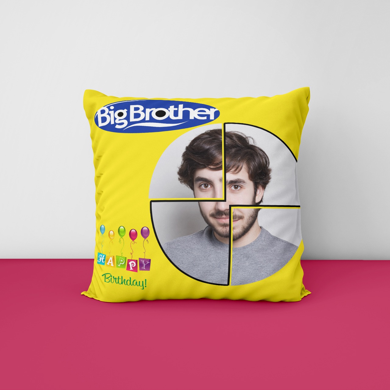 Big Brother Birthday Personalized Cushion