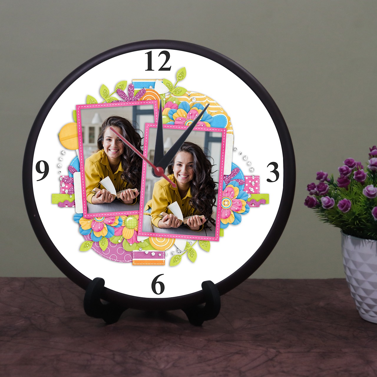 Personalized Photo Wall Clock