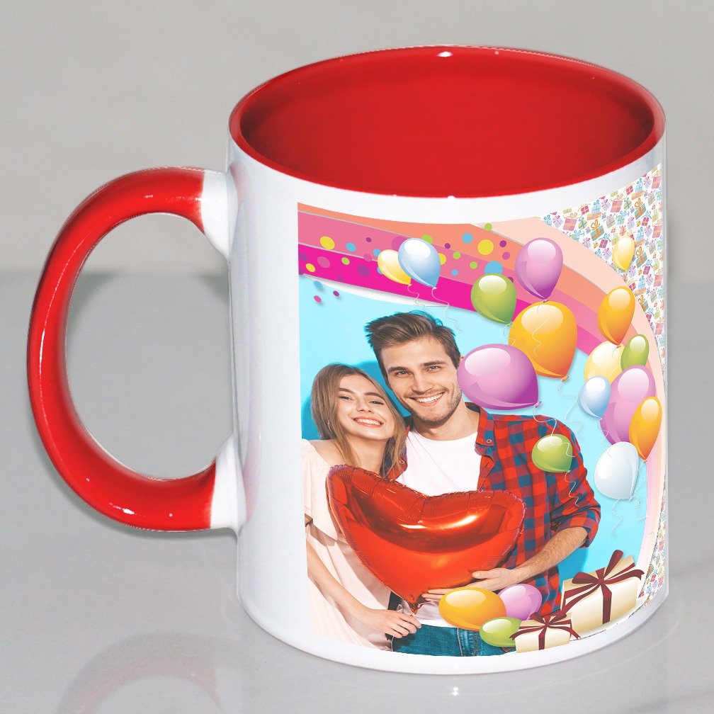 Happy Brthday Personalized Red Mug