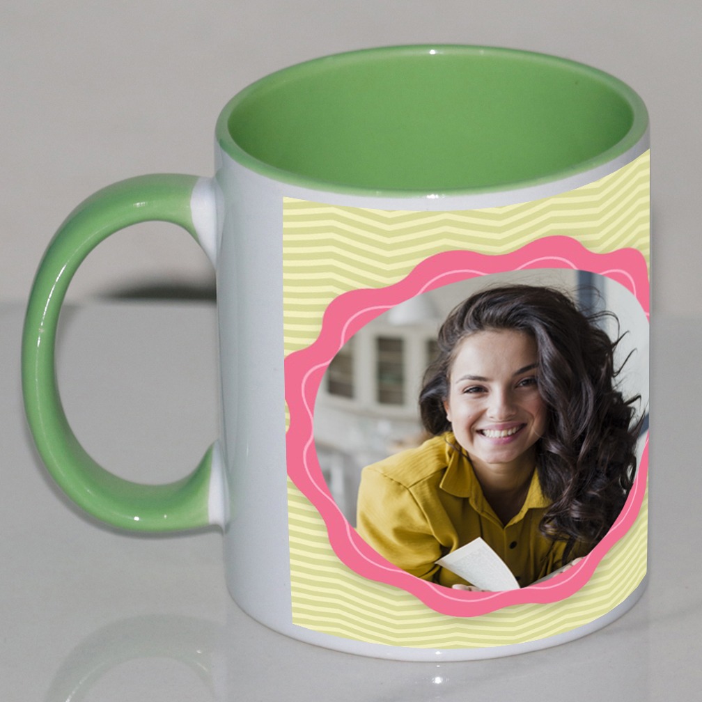 Happy Anniversary Personalized Green Mug