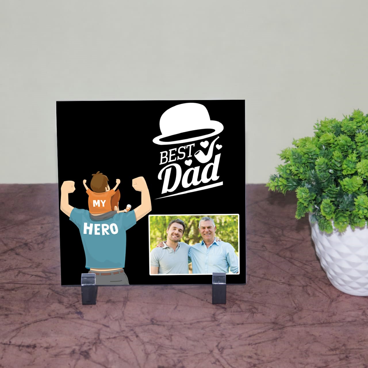 Best Dad Personalized Tile