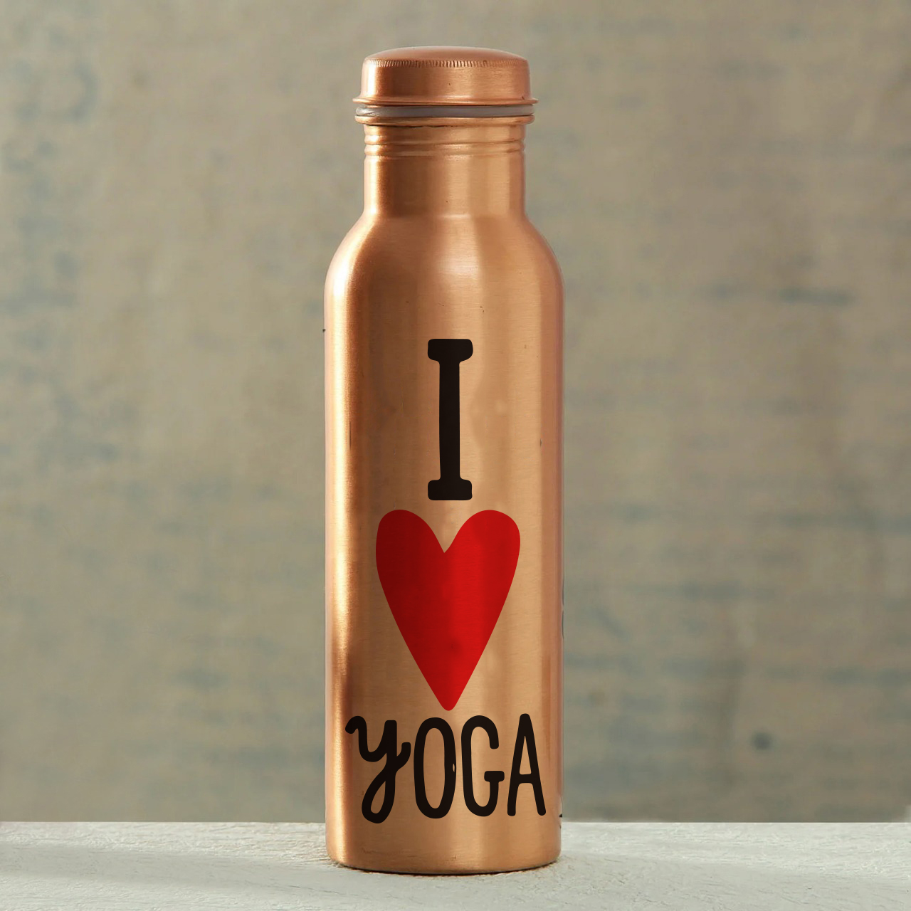 I love Yoga Copper Water Bottle