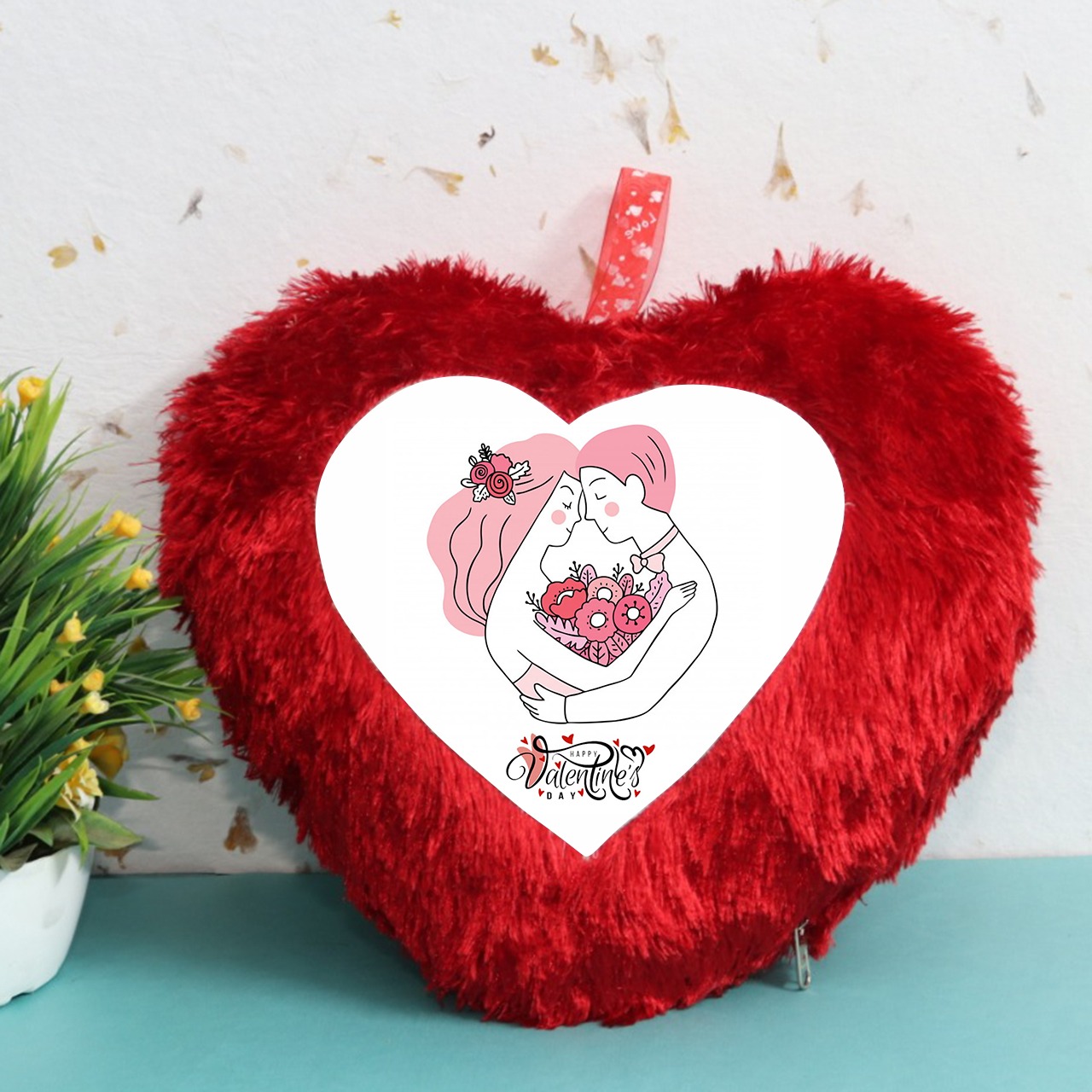 Happy Valentine Day Hart Cushion