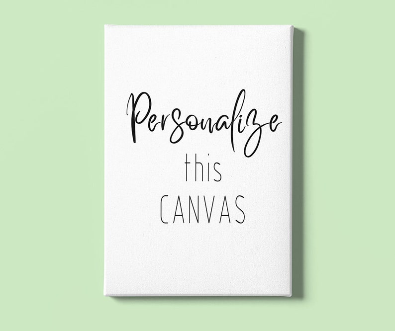 Personalized A3 Canvas