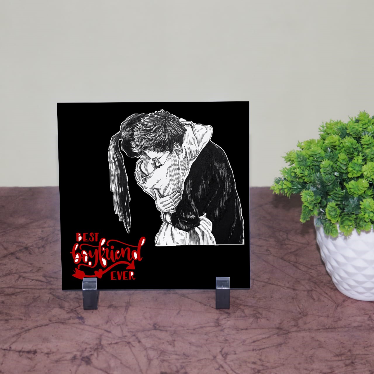 Best Boyfriend Ever Personalized Tile