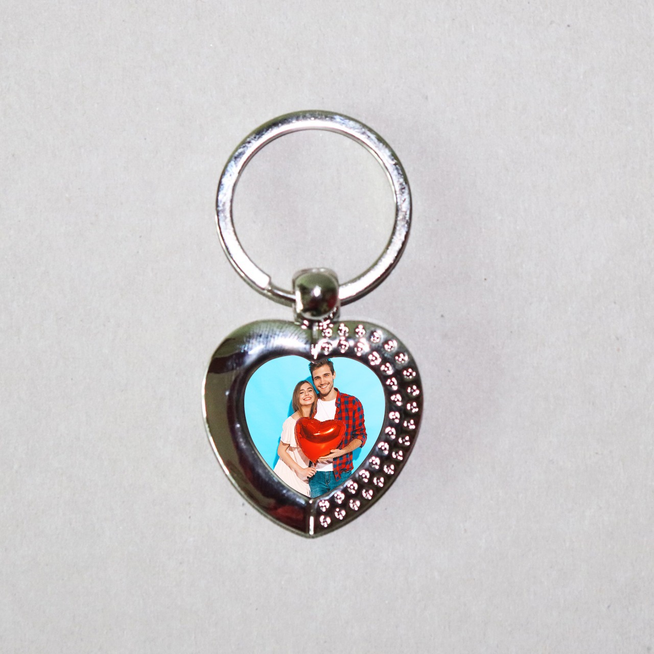 Personalized Heart Key Chain