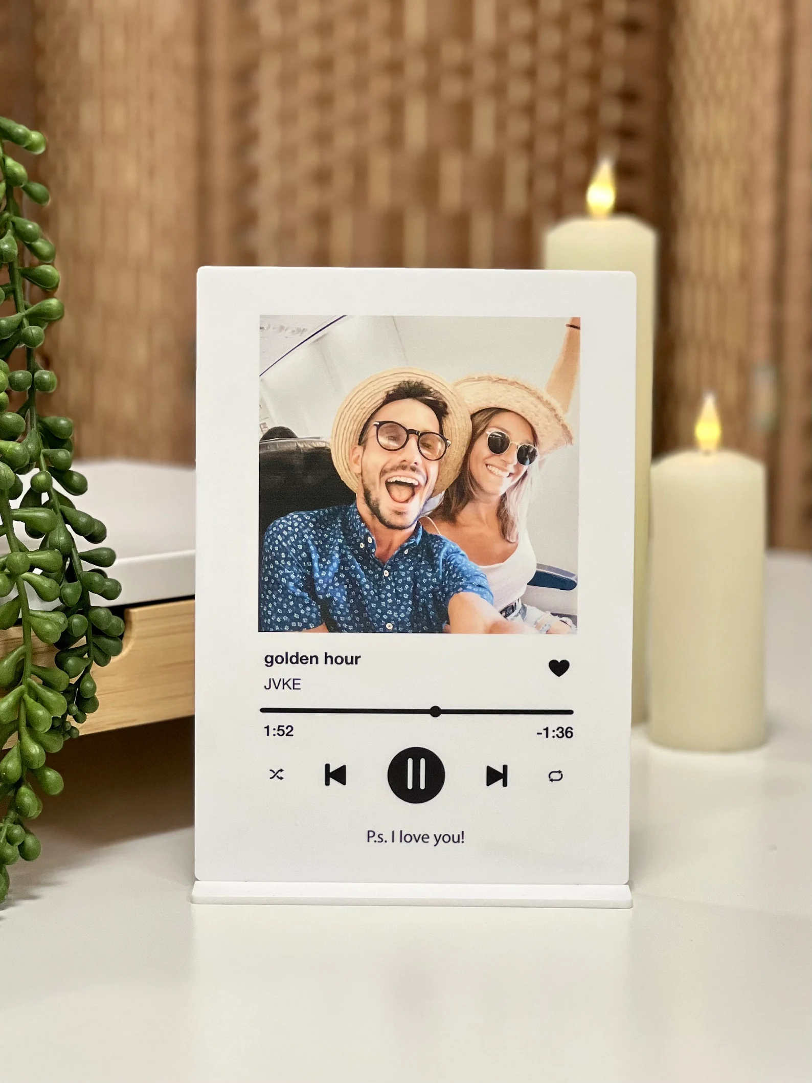 Personalised Acrylic Song Plaque