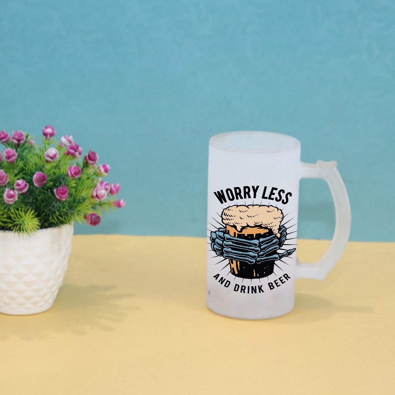 Worry Less And Drink Beer Mug