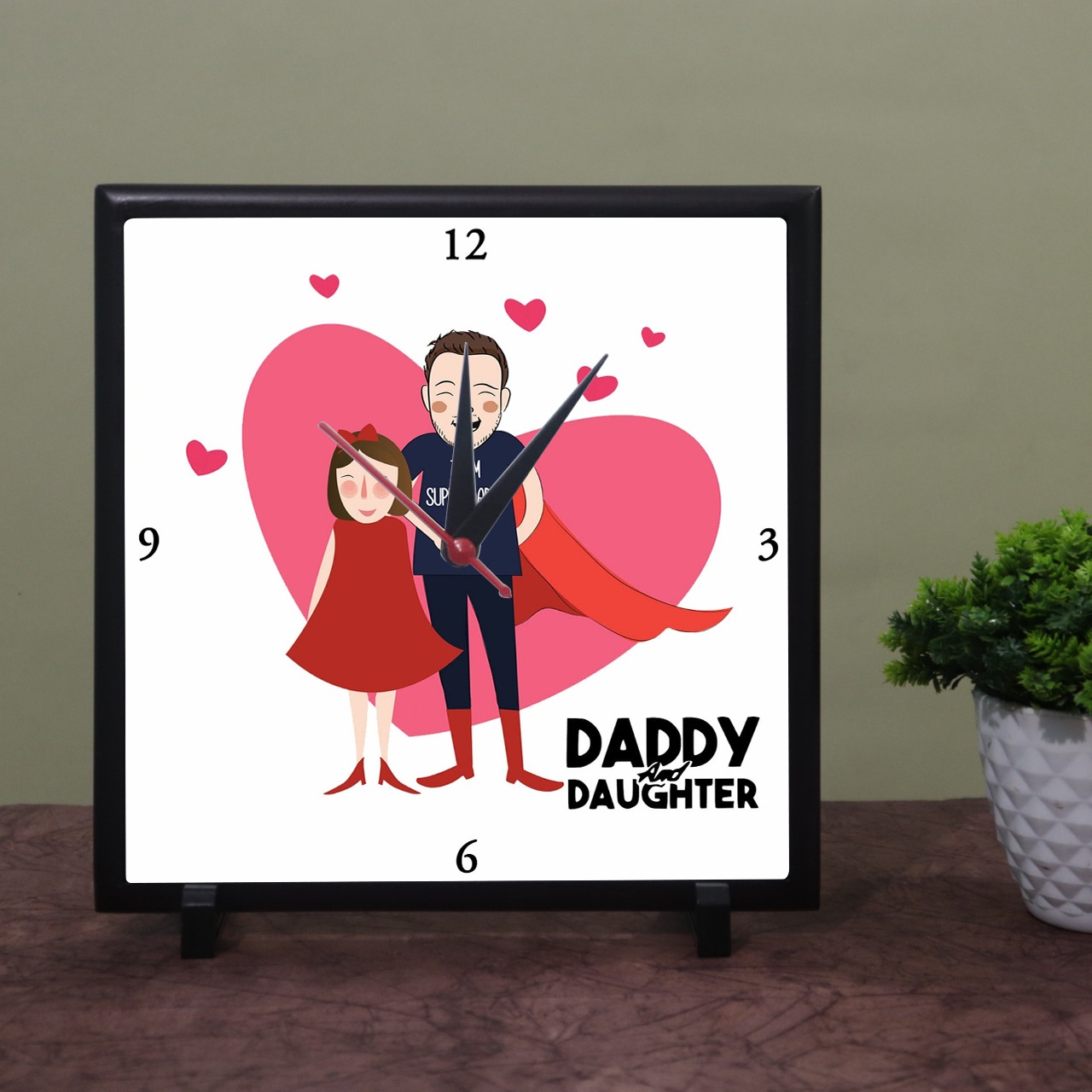 Daddy And Daughter Wall Clock