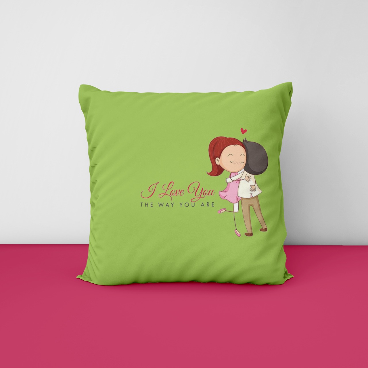 I Love You Customize Cushion