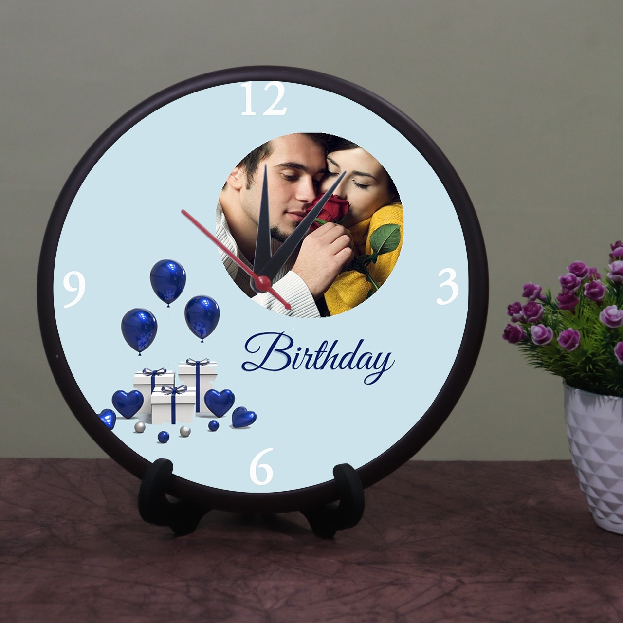 Brithday Personalized Round Shaped Clock