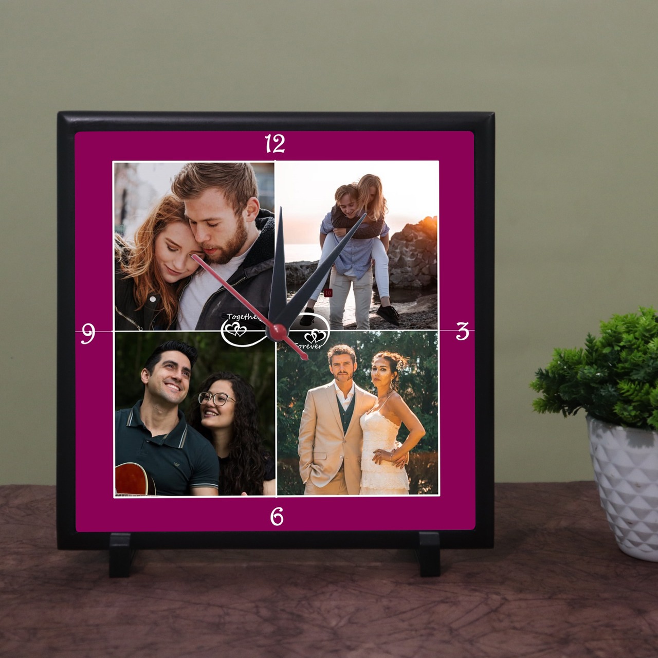 Personalized Square Clock
