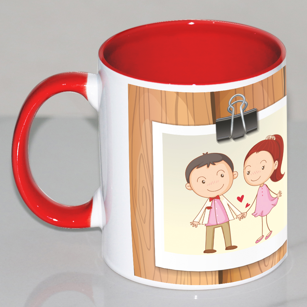 Love Red Handle Mug