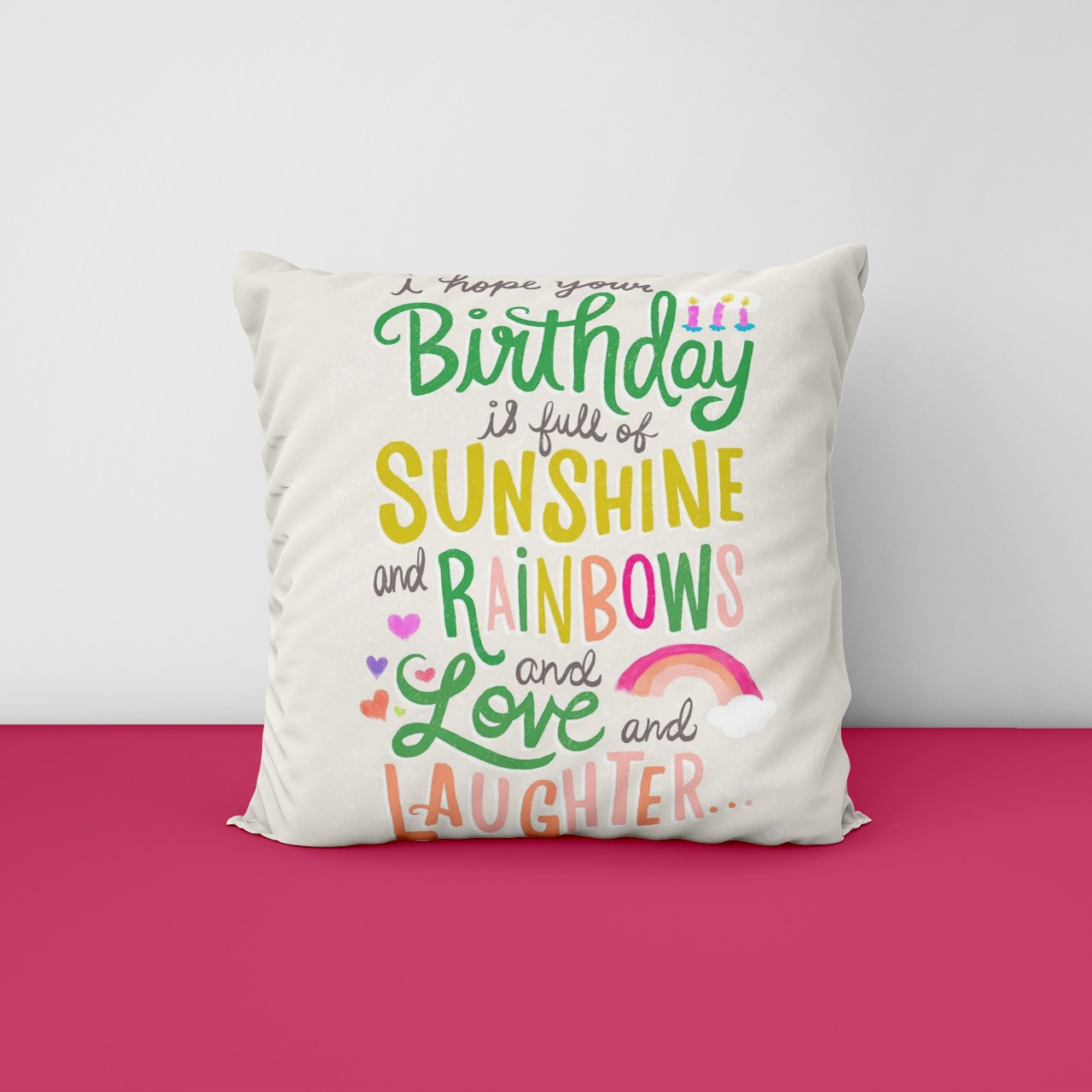 Birthday Customize Cushion