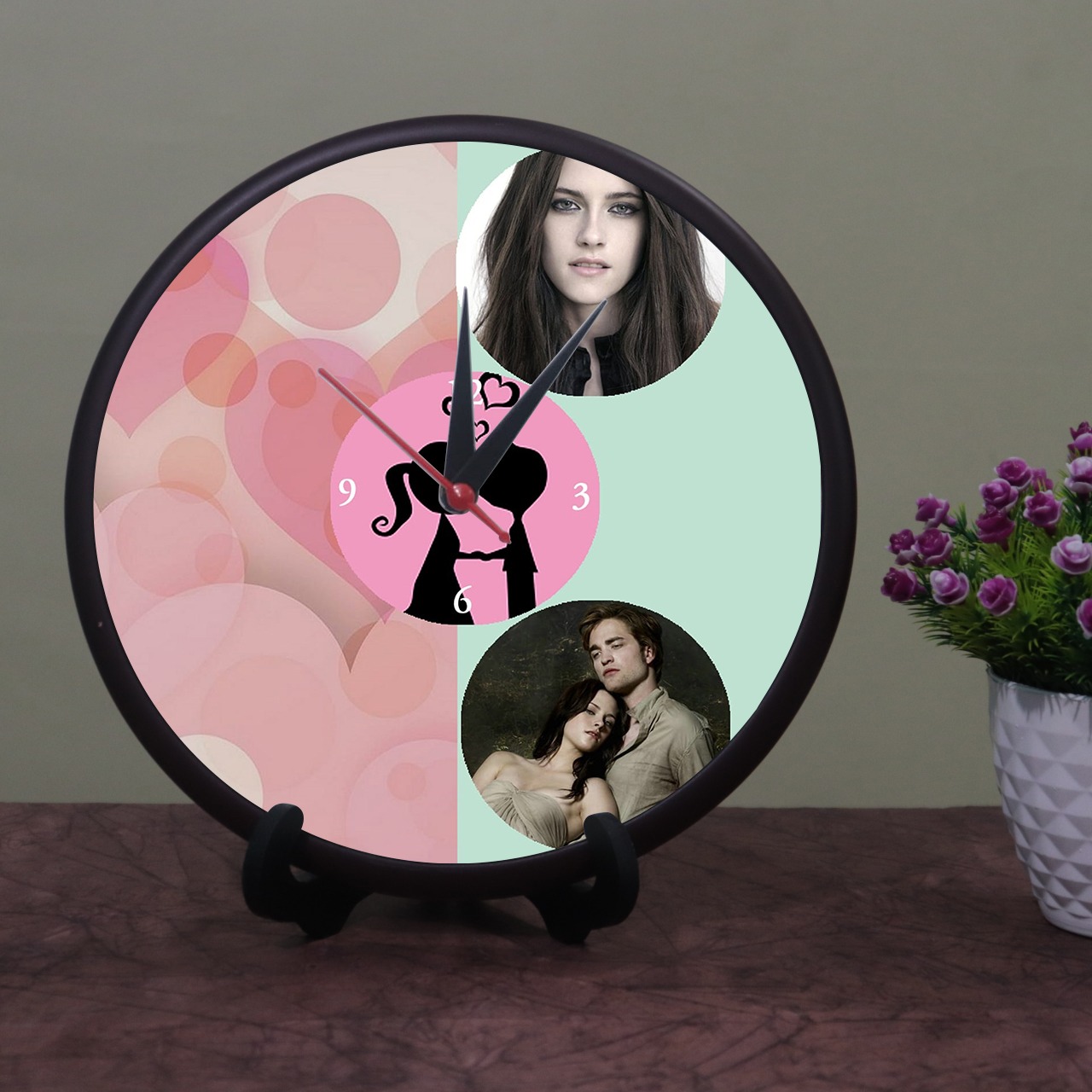 Personalized Photo Wooden Clock