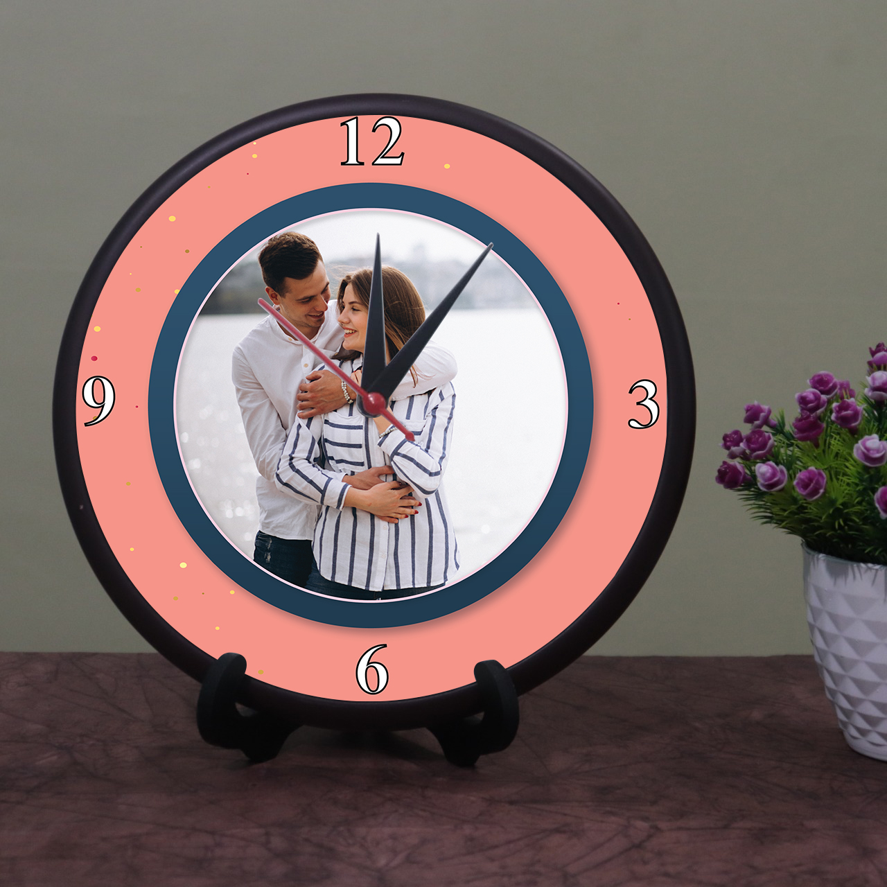 Personalized Round Shaped Clock