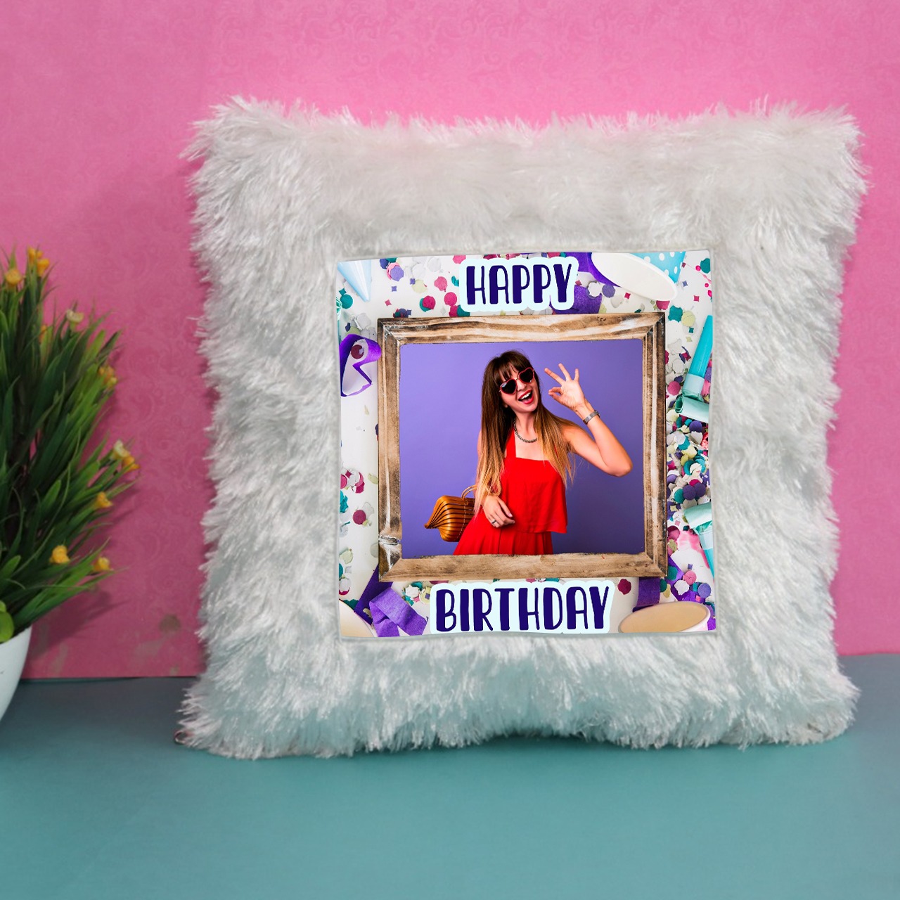 Whitte Birthday Personalized Far Cushan