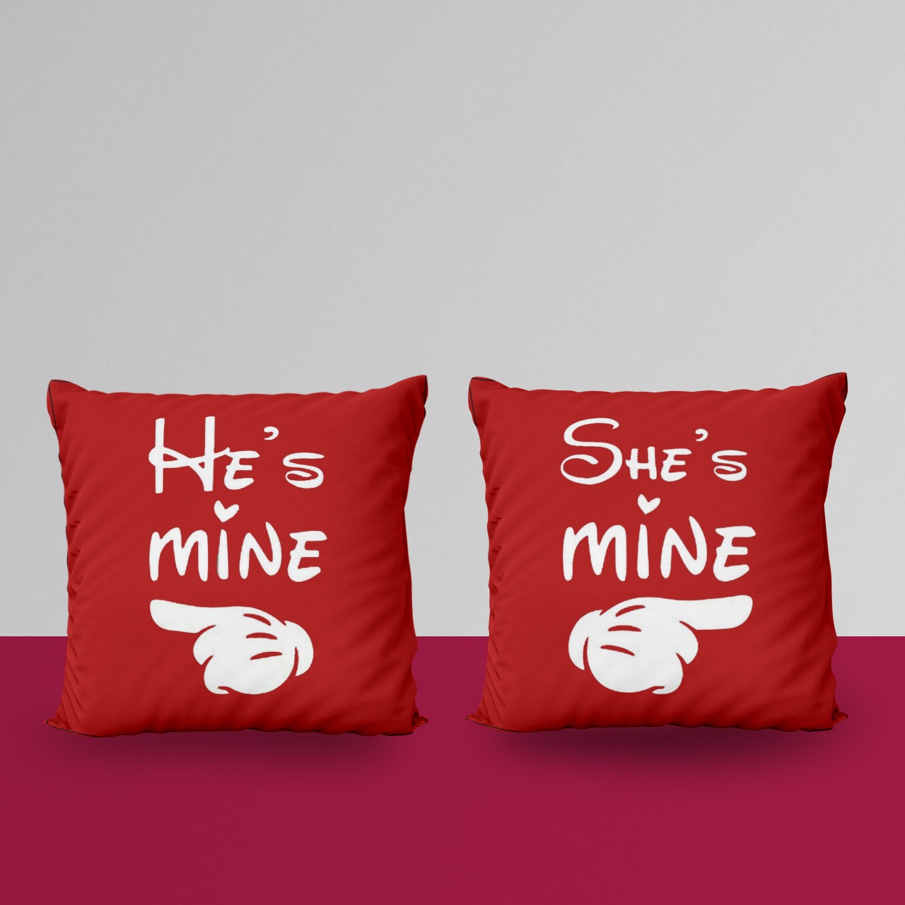 He Mine She Mine Customize Cushion